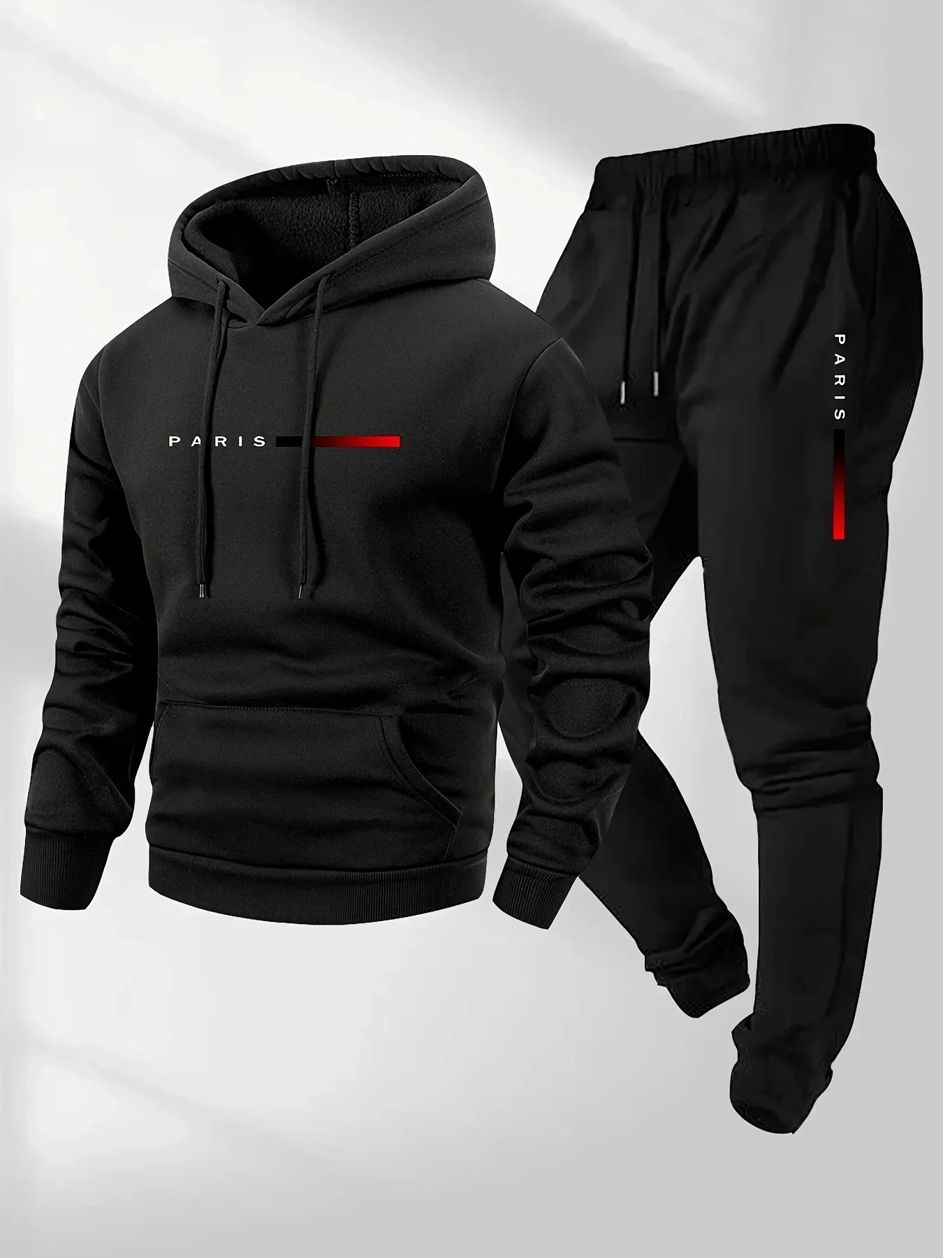 Men'S Accessories Pouch - PARIS Letter Print Sweatshirt Suit Men's