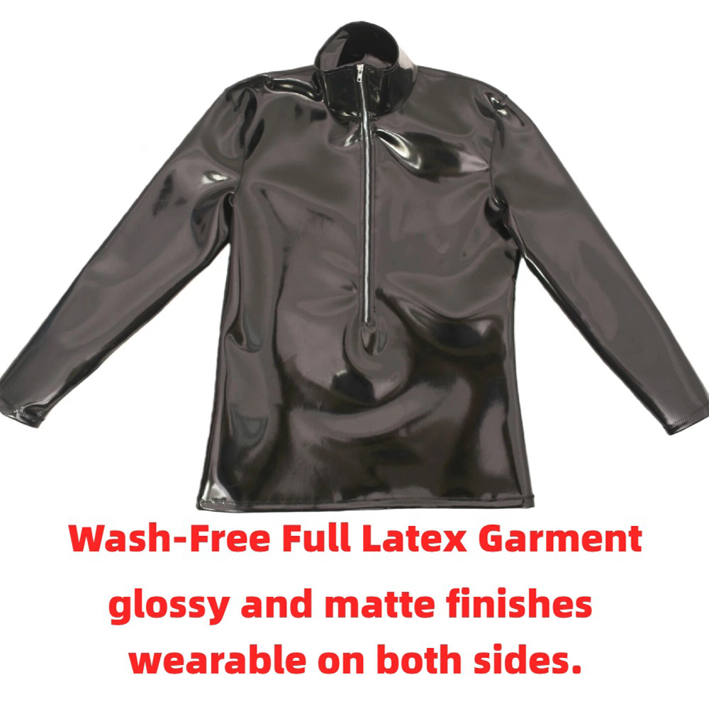 Men Accessories To Wear - Sexy Men PVC Glossy Shiny Long