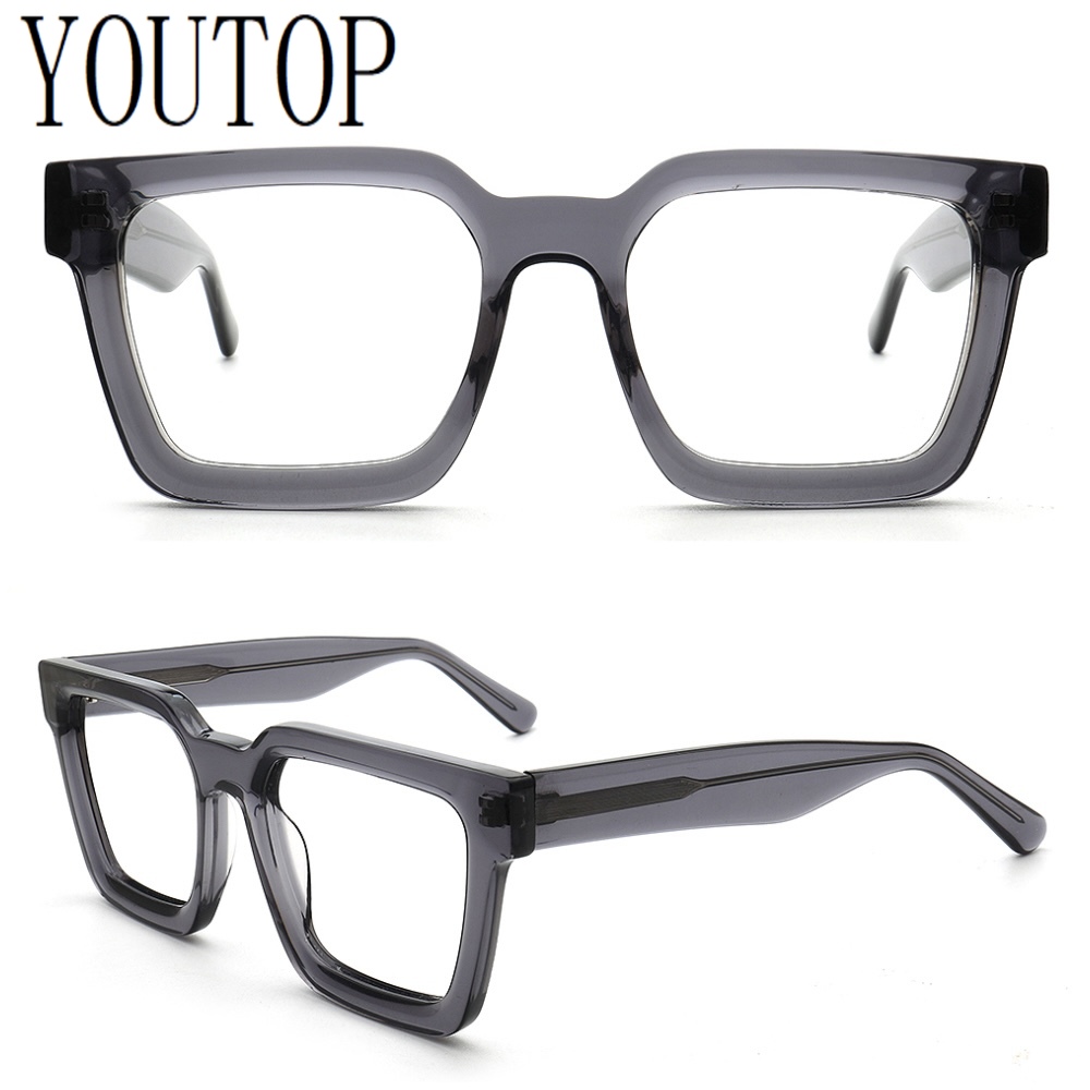 Men'S Accessories In The 80S - 80s Mens Classic Square Eyeglasses Acetate