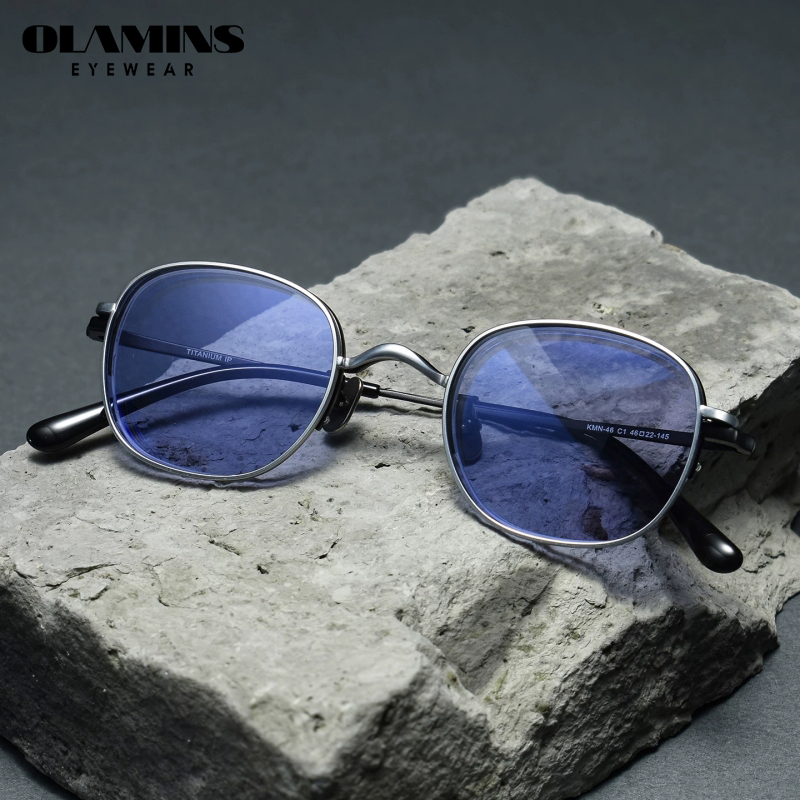Sunglasses Polarized Men - Olamins Ultralight Pure Titanium Magnetic Myopia