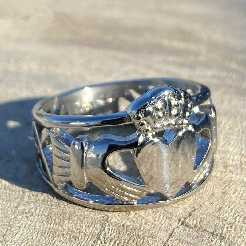 Huitan Hollow Heart Hand Silve - Men'S Accessories Hand Bands 评论和价格