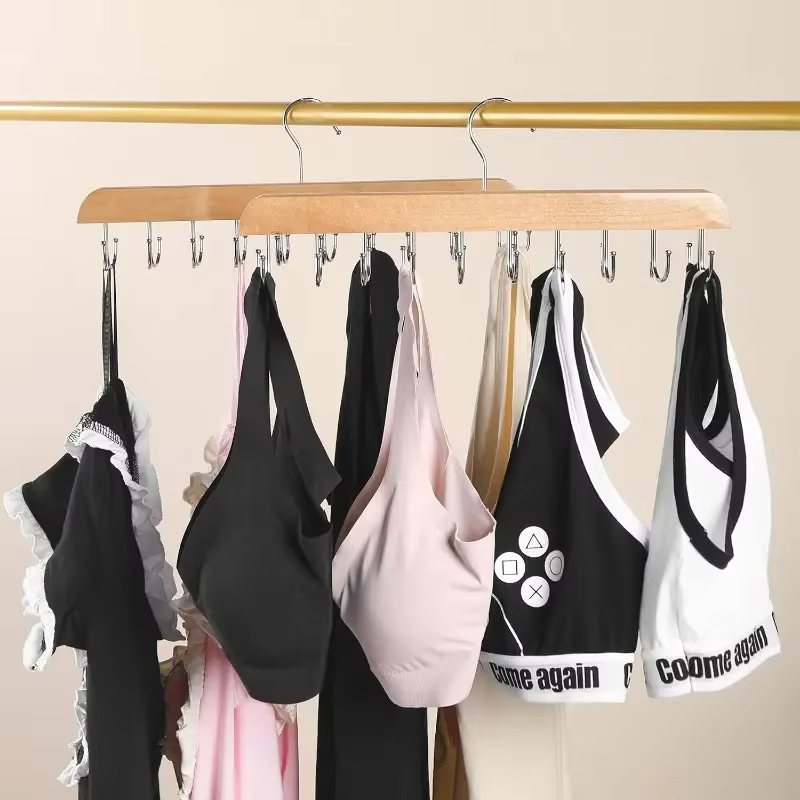 Wooden Tie Hangers Belt Rack W - Men'S Accessories Wardrobe 评论和价格