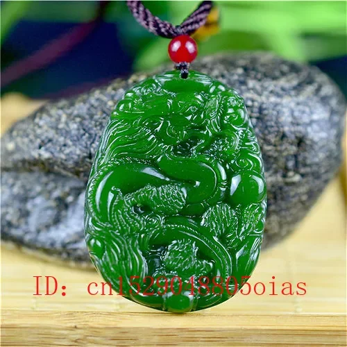 Natural Green Chinese Jade Dra - Men'S Accessories Jewelry 评论和价格