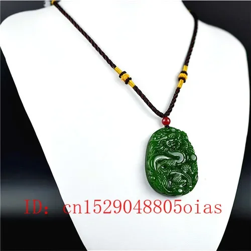 Natural Green Chinese Jade Dra - Men'S Accessories Jewelry 评论和价格