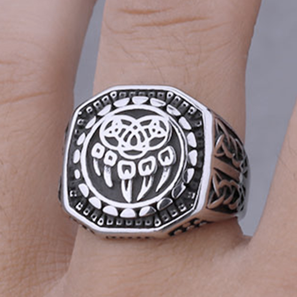 Nordic Viking Wolf Claw Titani - Men'S Accessories Hand Bands 评论和价格