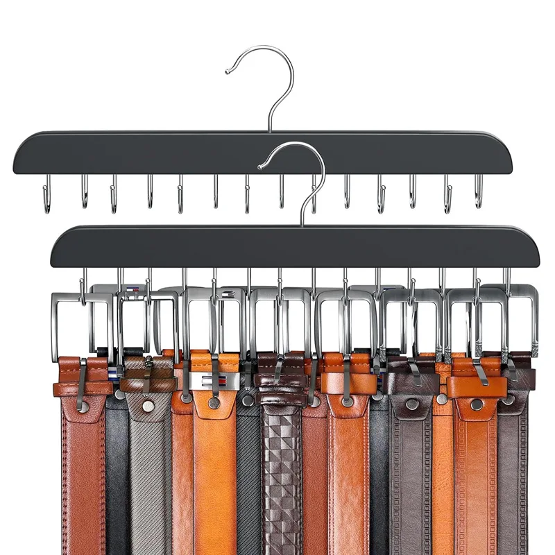 Wooden Belt Rack Women Storage - Men'S Accessories Wardrobe 评论和价格