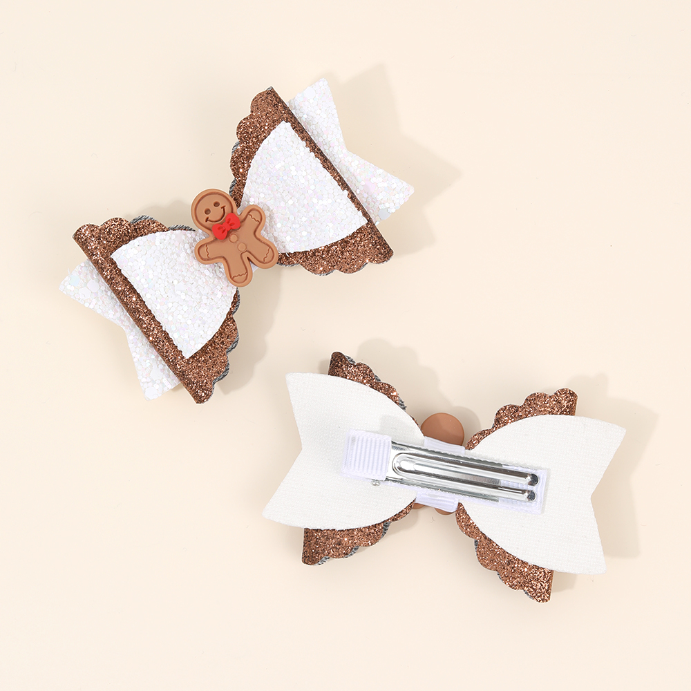 2pcs Sparkle Christmas Bow Hai - Men'S Accessories For Christmas 评论和价格