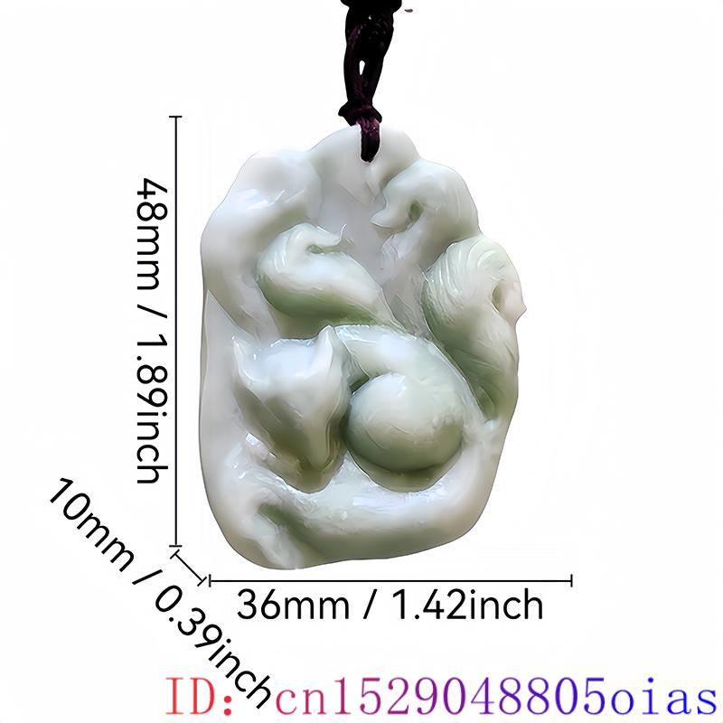 Natural Real Jade Fox Pendant  - Men'S Accessories Jewelry 评论和价格
